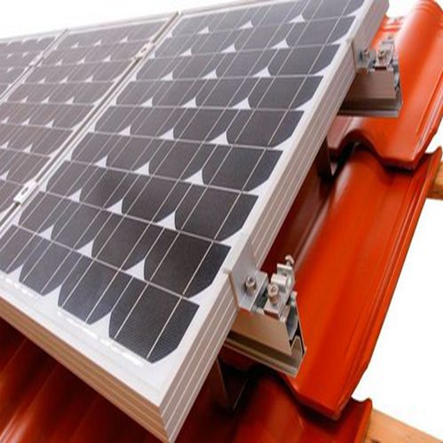 Quality Industry Pitched Roof Solar PV Project Metal Roof Solar Mounting Systems 30KW 50KW for sale