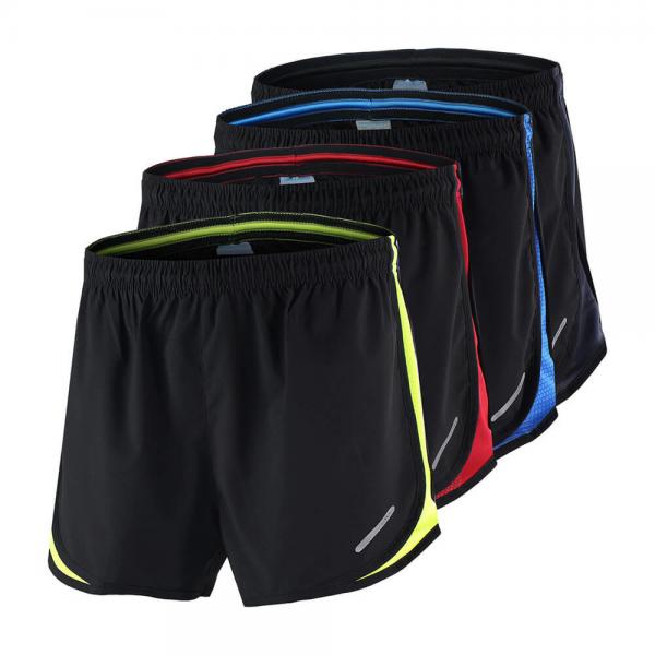 Buy 2 In 1 Boy Mens Running Shorts Black Color Personalised Polyester Material Various Size at wholesale prices