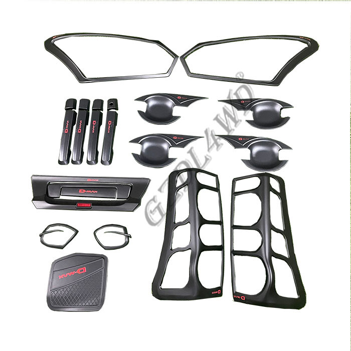 Quality OEM 4x4 Parts And Accessories Head Lamp Cover Trims Kits For D-Max 2016-2019 for sale