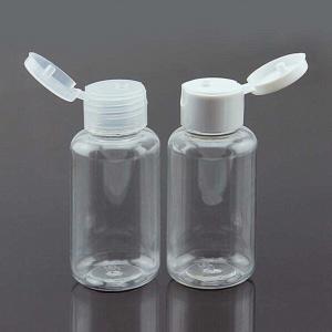 Quality Cosmetic Pet Plastic 30ml Flip Top Cap Bottle , 24mm Flip Top Cap Portable for sale