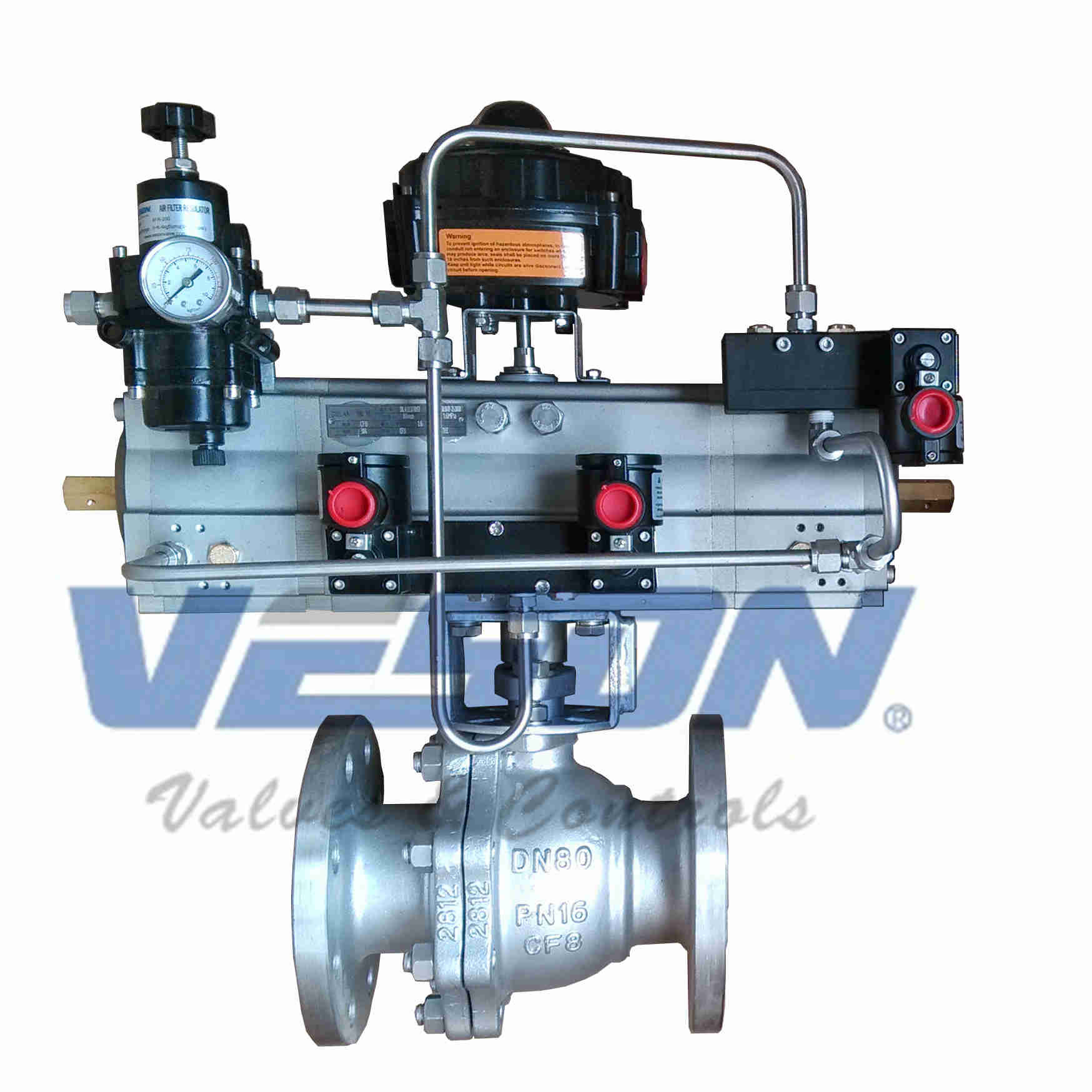 Quality Durable 3 Position Pneumatic Actuator Ball Valve Actuator  For Material Loading Systems for sale