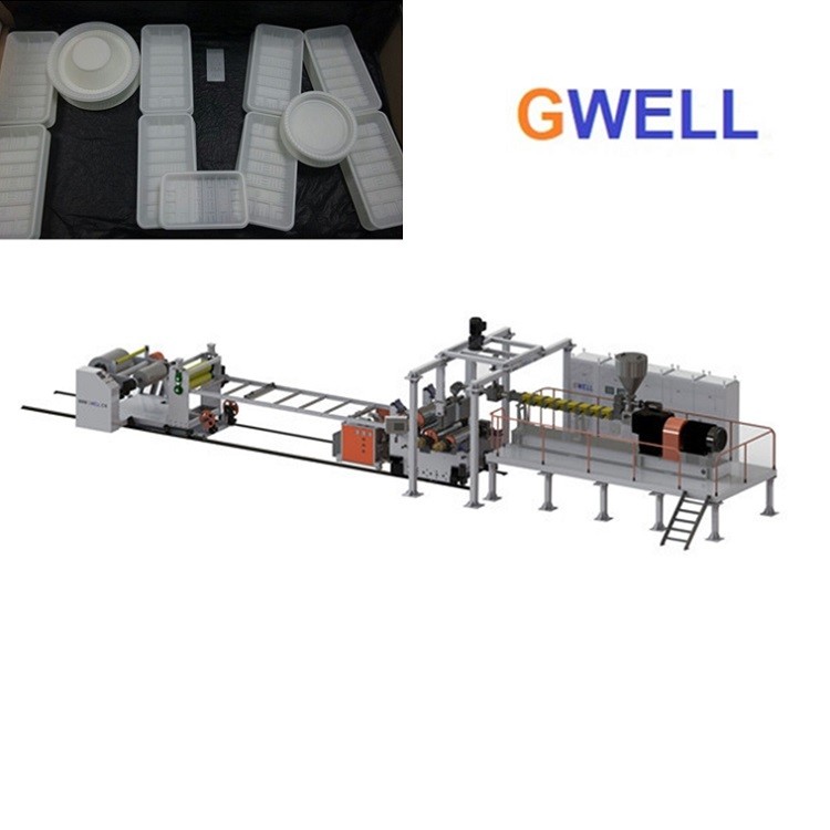 Quality PLA Sheet Making Machine PLA Thermoforming Three Layer Sheet Extrusion Line Can Be Customized for sale