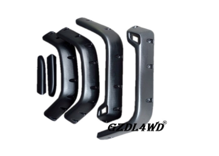 Quality ABS Wide Jeep Wrangler Tj Fender Flares Black With Textured Surface Finish for sale