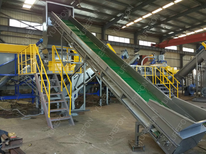Quality 500 Kg / H PE Packing Plastic Film Recycling Machine , PP Agricultural Plastic Sheeting Machine for sale