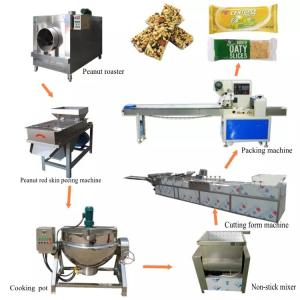 Quality PLC  500kg/H Snack Fruit Bar Nougat Making Machine for sale