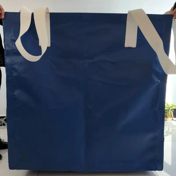 Buy Square Waterproof Recycled Jumbo Bag Flat Bottom / Side Discharge Design 500kg - 1500kg at wholesale prices