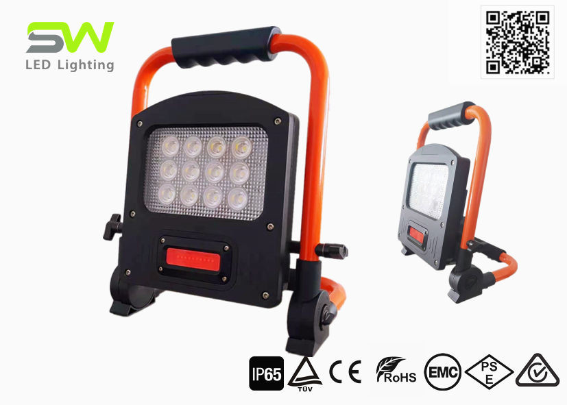 Quality OEM High Power 5000 Lumens 60W Cordless Led Shop Light With Irony Stand for sale