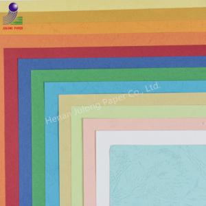 Quality Wholesale A4 size 210g leather grain binding cover craft embossed paper for sale