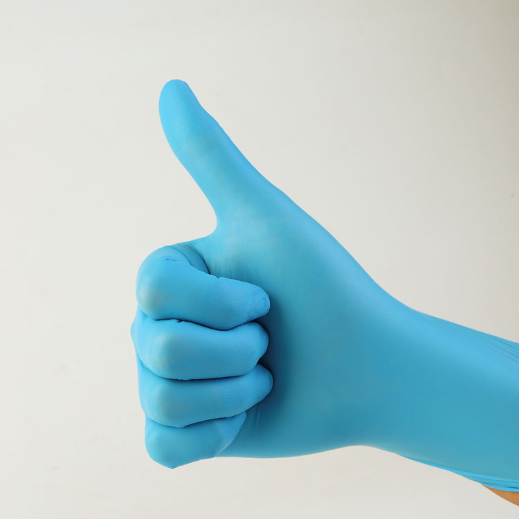 Buy 13 Inch 18 Mil 0.45mm Disposable Nitrile Gloves Powder Free at wholesale prices