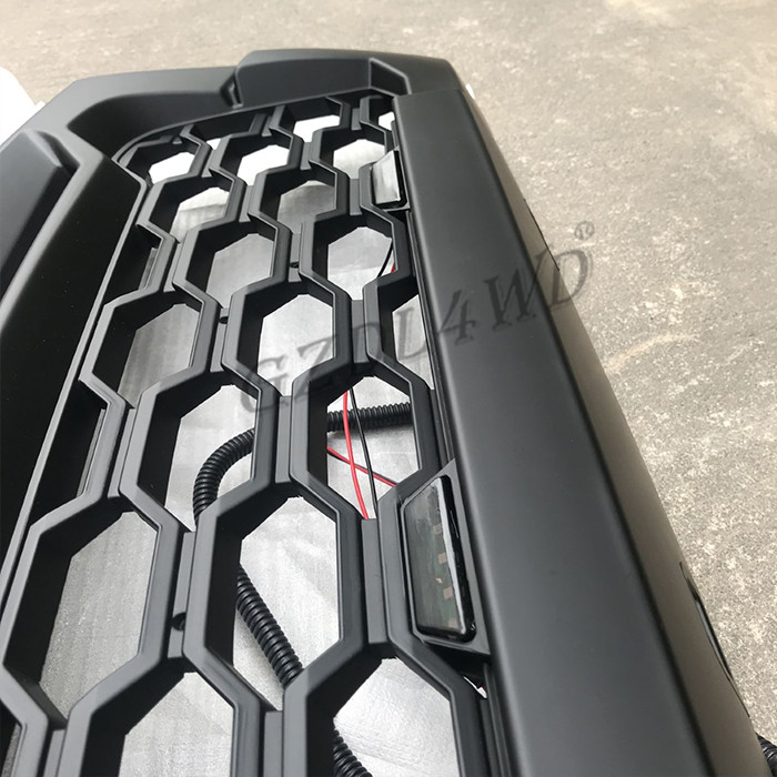 Quality Red Matte Front Grill Mesh LED For Isuzu DMAX 2012 2013 2014 2015 for sale