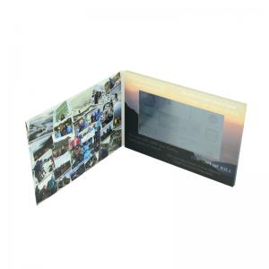 Quality 7 inch LCD video brochure mailer with touch screen,video mailer brochure with custom boot logo menu for sale