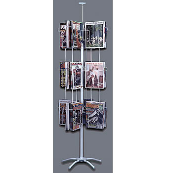 Buy cheap Rotating Flooring Literature Display Stand Metal Rack Shelves from wholesalers