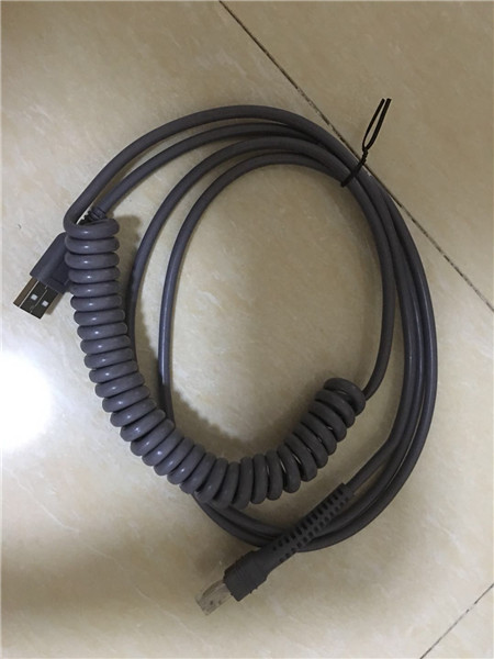 Quality LS2208 CBA-2208-UNC3 2M lS2208 Usb Coiled Usb Cable For Motorola Symbol LS2208 LS1203 Li2208 Barcod for sale