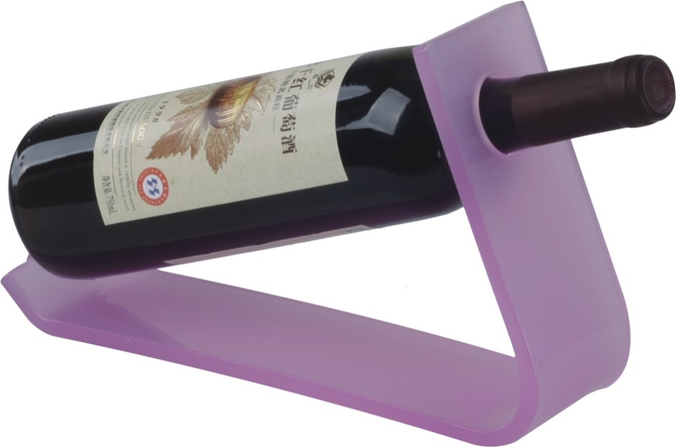 Quality 100mm*200mm*80mm Single Acrylic Plastic Wine Holder for sale
