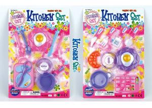 China Pretend Play Kids Play Kitchen Set , Food Kitchen Cooking Set Toys 10 Pcs on sale