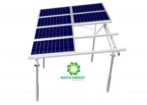 Quality Adjustable Solar Panel Mount Design Aluminum Solar Panel Ground Brackets Of Aluminum Structure for sale