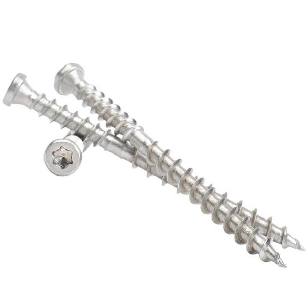 Buy Flat Head Torx Drive Double Thread Type 17 A2 A4 Stainless Steel Composite Decking Screws at wholesale prices