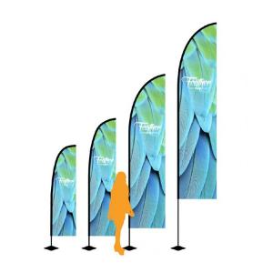China OEM 3.4m Outdoor Banner Flags Feather Flag Banners For Advertising Promotion on sale