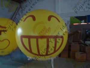Quality Amazing Round Inflatable Advertising Balloon Attractive Smile Design for sale