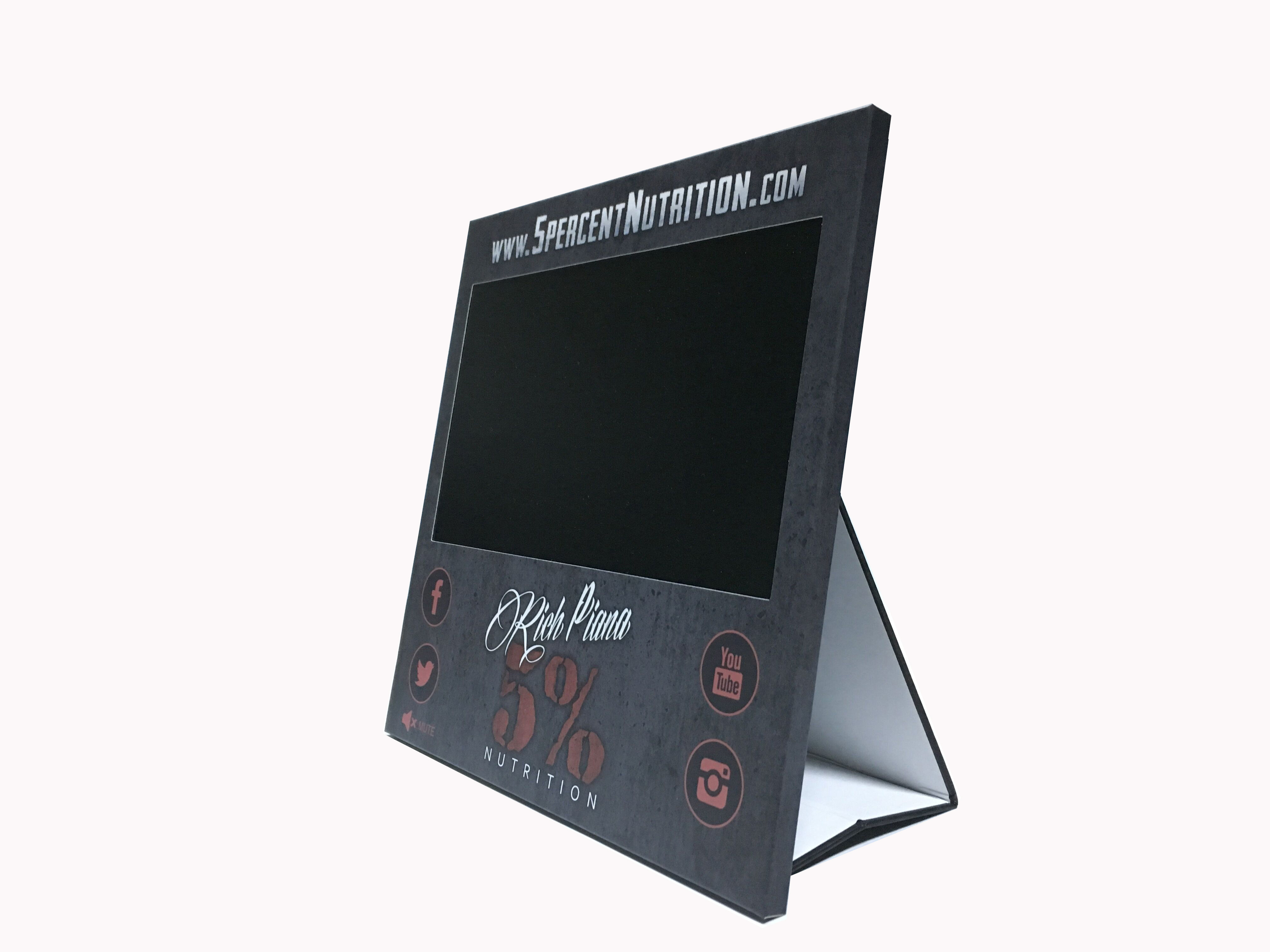 Quality custom print video display,motion activated video screen pop display used in retail stores for sale