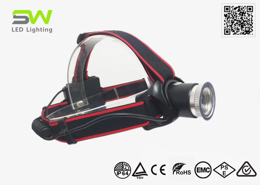 Quality Battery Powered Cree Focusing High Lumen LED Headlamp for sale