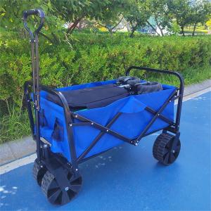 China Handcart Foldable Wagon Cart Shopping Cart With Wheels Adjustable Folding Wagon on sale