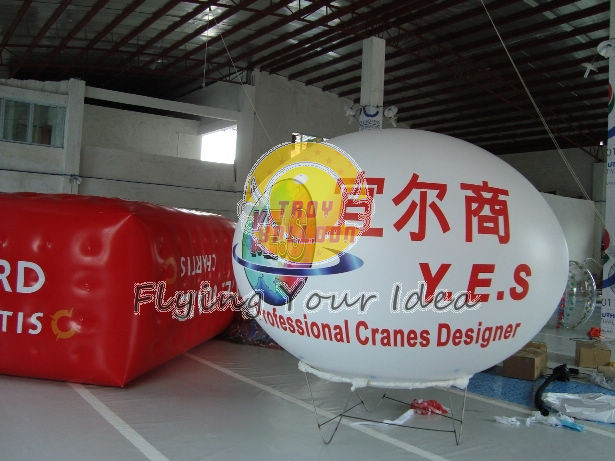 Quality Custom Large Durable Oval Balloon with UV protected printing for Entertainment events for sale