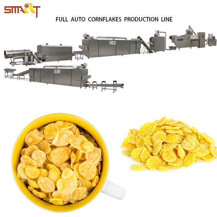 Quality ABB Cereal Corn Flakes Production Line With Automatic Control System for sale