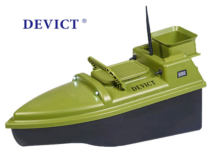 Green  RC Fishing Bait Boat DEVC-104 7.4V / 6A lithium battery AC110-240V