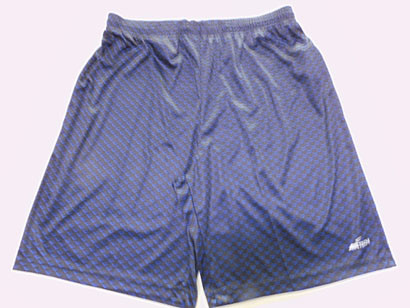 Quality Dark Blue S To XL Mens Jogging Shorts , Mens Knee Length Gym Shorts Knitting Interlock for sale