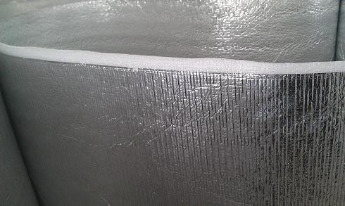 Quality Double Side Aluminum Foam Insulation, 1.2x10m PE EPE Foil Insulation for sale