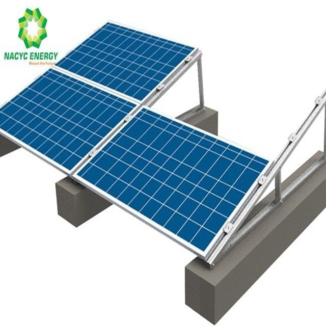 Quality Solar Panel Structure Flat Roof Kit Solar Roof Warehouse High Corrosion Resistance for sale