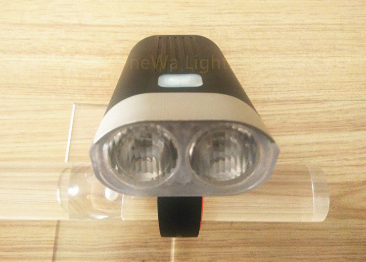 Quality High Ouput Powerful Bike Lights / Front Bike Lights Powered By Rechargeable Battery for sale