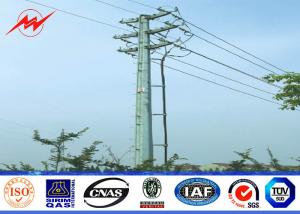 China Round 30FT 69kv Steel utility Pole for Power Distribution Transmission Line on sale