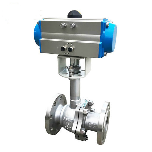 Quality Pneumatic Actuated Cryogenic Ball Valves 304 Body Liquid Oxygen Hydrogen for sale