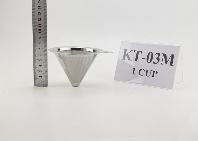 Quality 1 Cups Stainless Pour Over Coffee Dripper For Osaka , Logo Customized for sale