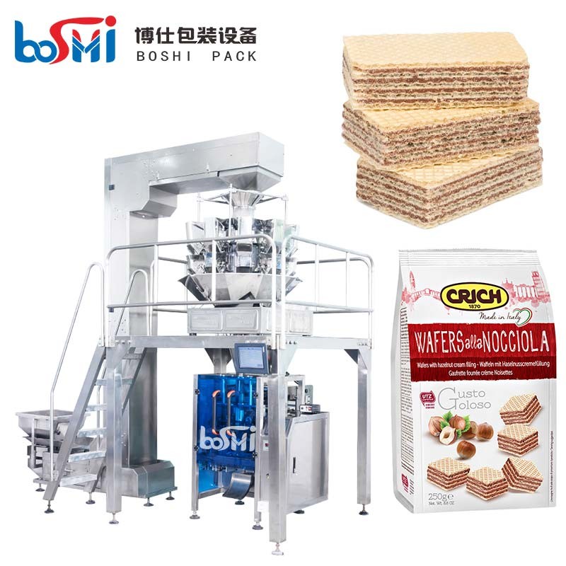 China 250g Automatic Pouch Packing Machine , Pneumatic Wafer Biscuit Packing Machine on sale