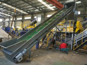 Quality 304 Stainless Steel 150 KW Polythene Bags Recycling Machines 300 Kg / H Full Automatic for sale