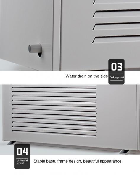 120L/D Automatic Wall Mounted Dehumidifier Continuous Ventilation Duct