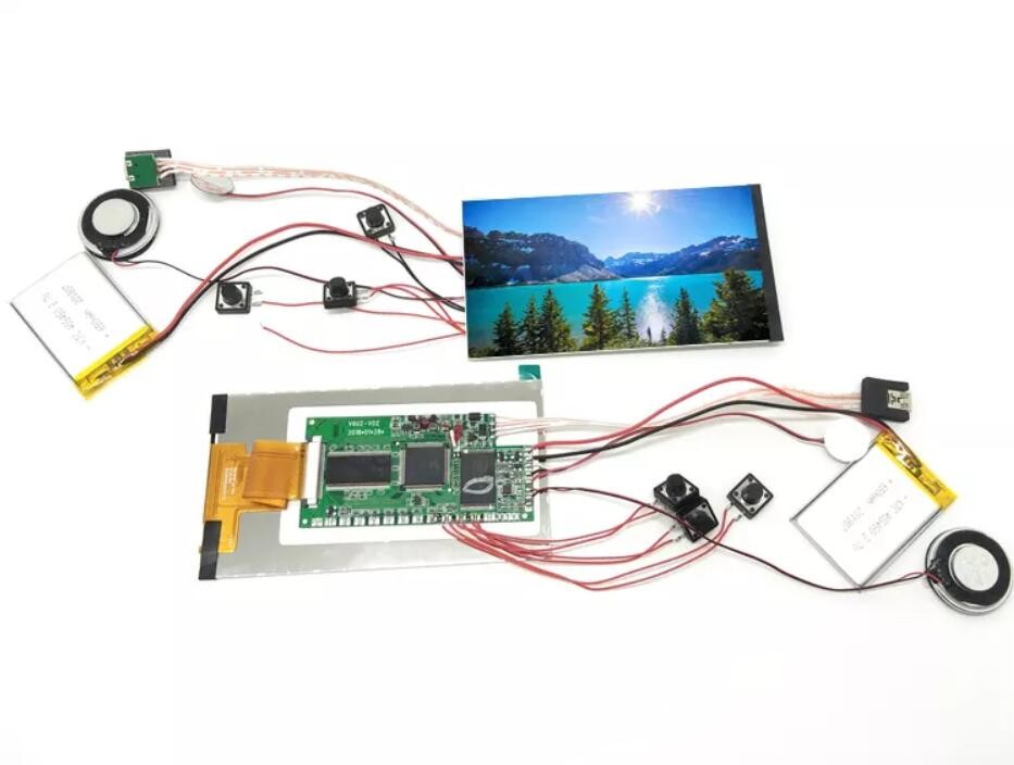 Quality Semi-finished Lcd Video Player Module 4.3 inch 7 inch DIY Video Brochure Module for sale