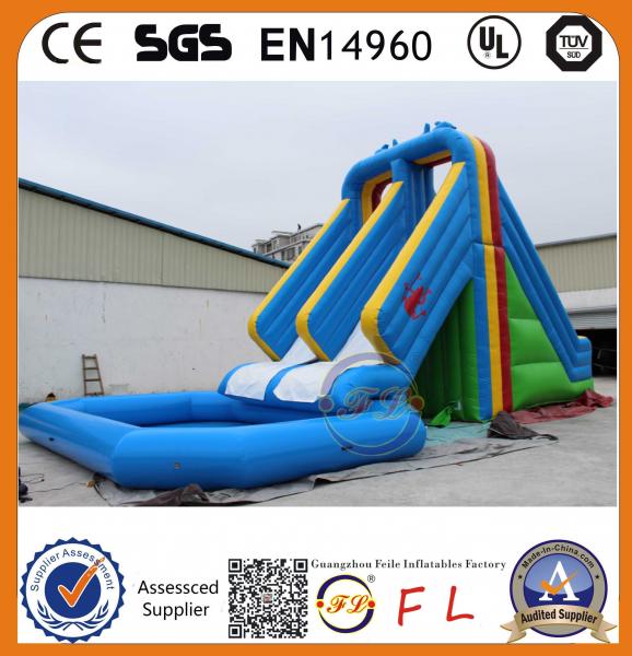 Buy 2015 Hot Sale summer newest high quality large  combo waterslide at wholesale prices