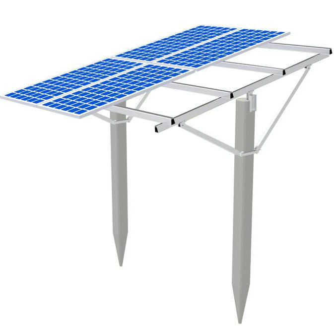 Quality Single Pole Wind And Solar Ground Mount System Universal Components Structure for sale
