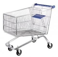 Quality 120L Supermarket Shopping Trolleys Plastic Trolley Series HBE-P-2(120L) for sale