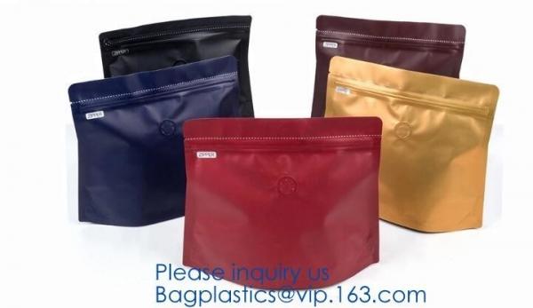 Buy Biodegradable Foil Square Bottom Gusseted Bag, Flat Bottom Gusset Coffee Bag with Degassing Valve,gusset packaging bag f at wholesale prices
