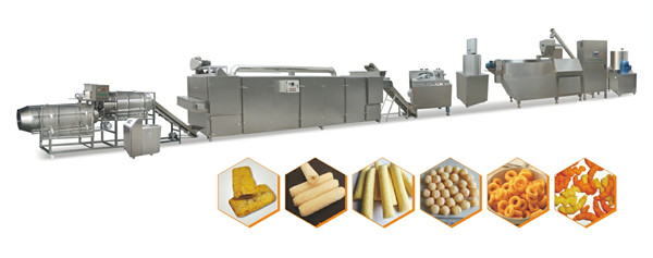 Quality Full Automation Puff Extruder Machine / Snack Food Processing Machinery for sale