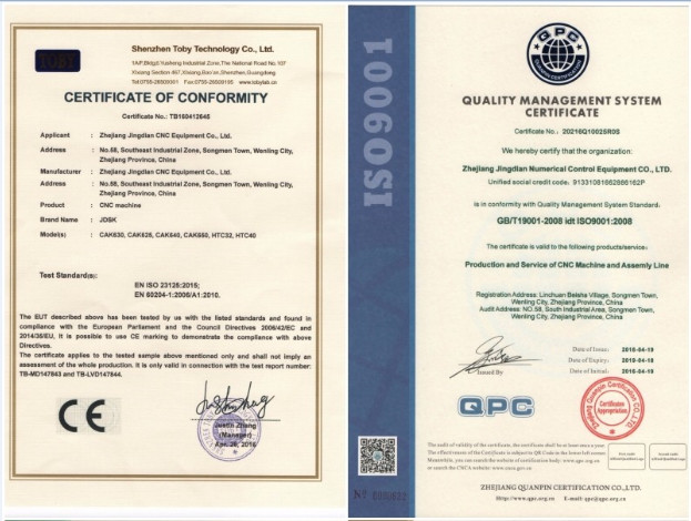 Zhejiang Kangtao Automation Equipment Co.,Ltd Certifications
