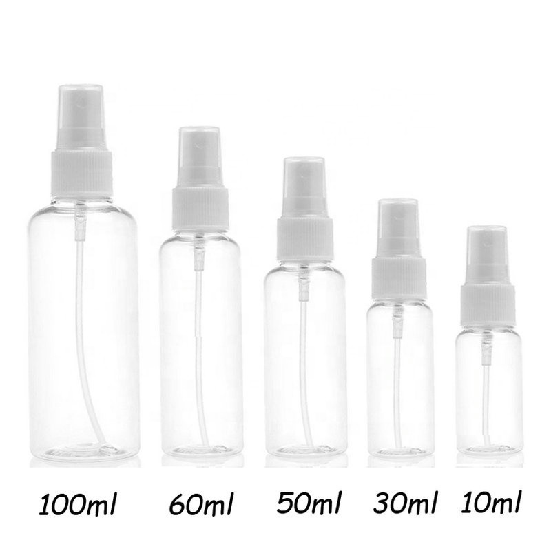 Quality Customized Color Plastic Pump Spray Bottles 10ml 30ml 50ml 60ml 100ml for sale