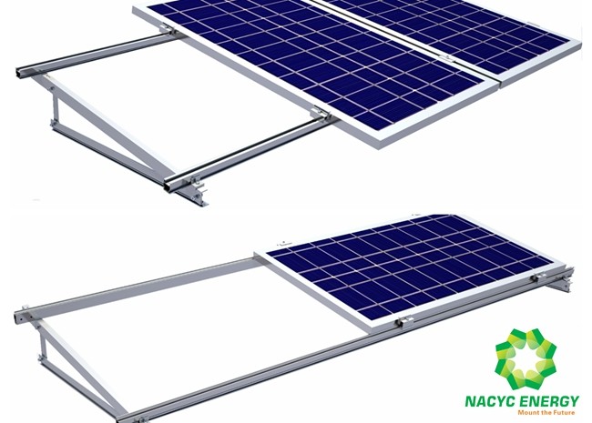 Quality Anti Wind Aluminum Flat Roof Ballast Solar System With High Flexibility for sale
