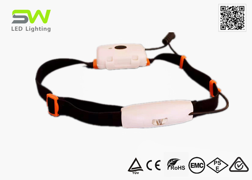 Quality Lightweight 250 Lumens Outdoor Trail Running Head Torch Wide Beam Pattern for sale