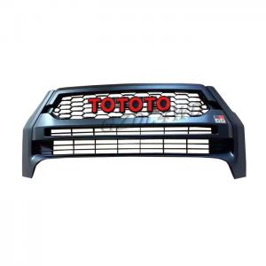 Quality Matte Black Front Grill Mesh Auto Bumper Body Kit For Toyota Hilux Revo Rocco Upgrate Gr for sale